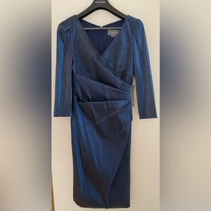 Brand new Theia Couture blue midi dress with tags
